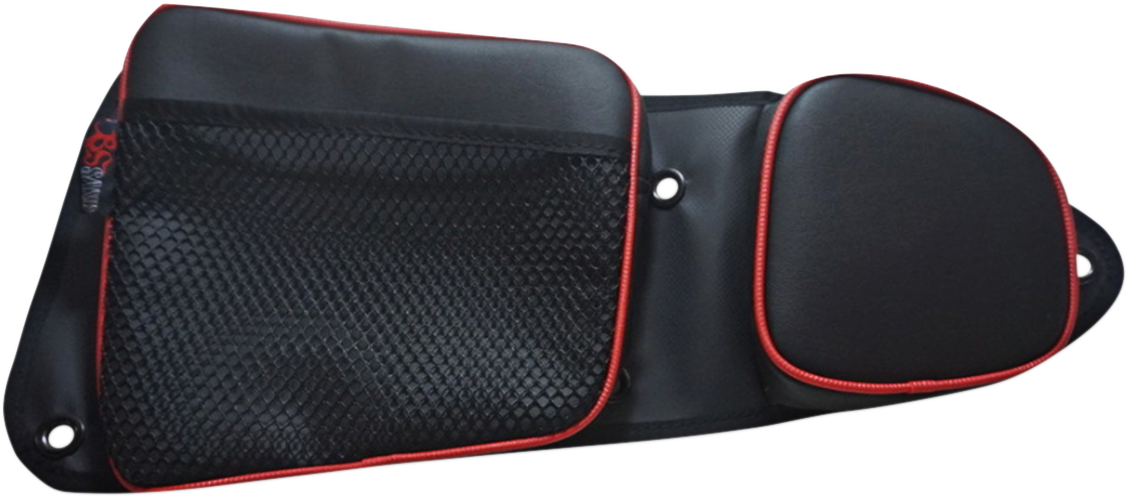 BS SANDS Door Bags Black Red Front RZRDBFTRD