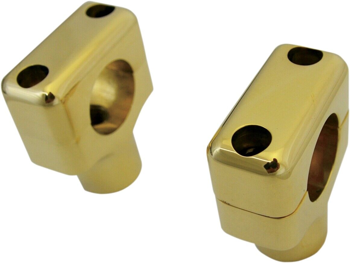 LA Choppers 1.5in. Brass Handlebar Risers LA-7401-50