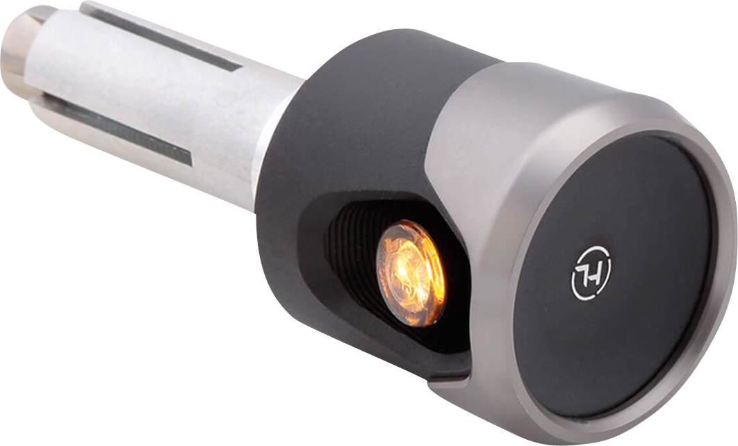 Highsider Akron-Flash LED Bar End DRL/ Turn Signals Silver 203-0063