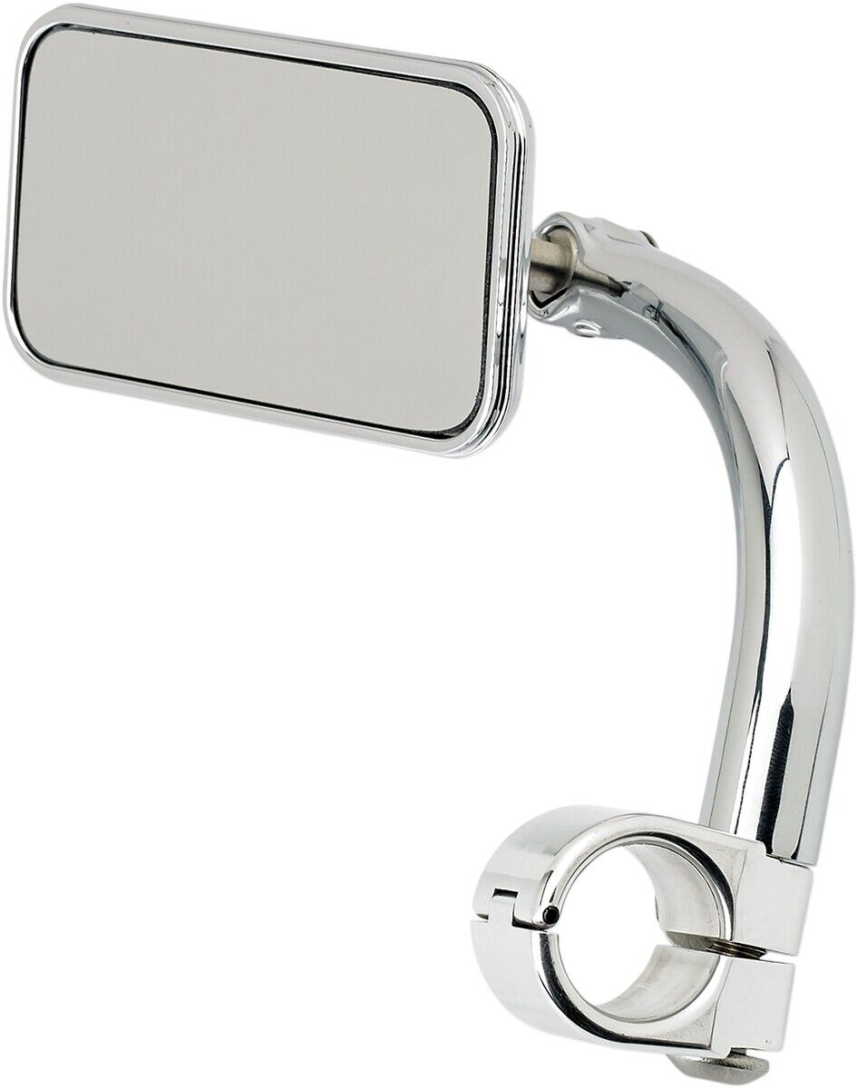 BILTWELL Utility Mirrors Clamp-On 1" Chrome UM-REC-01-CP