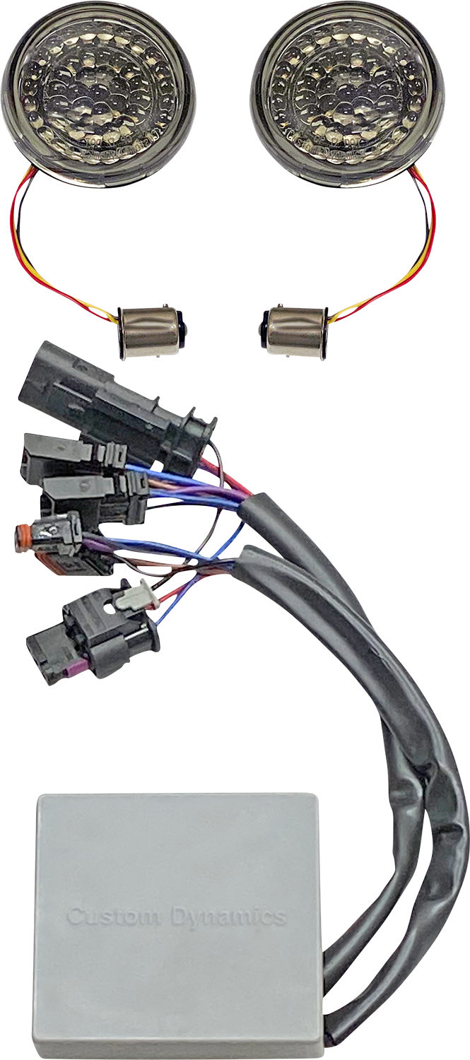 Custom Dynamics SMART LED 1157 Bullet Turn Signals with Controller CD-STS-RSGST