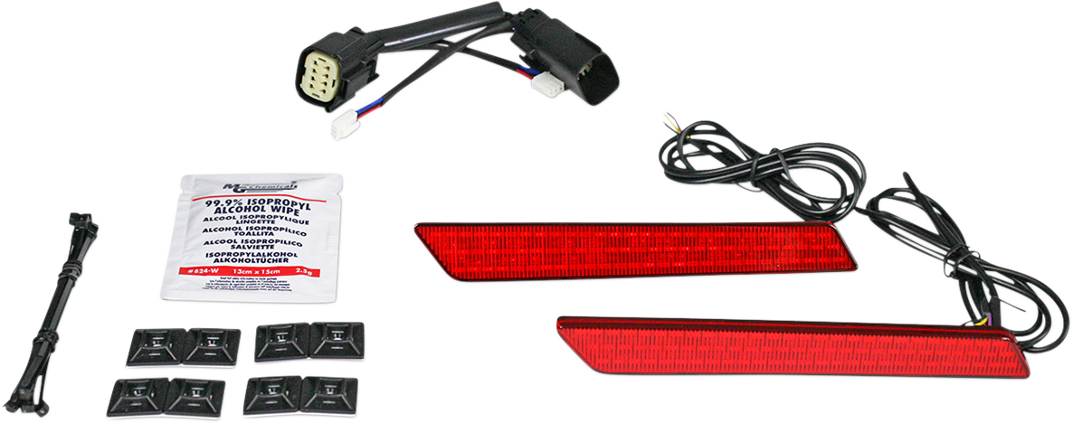 Custom Dynamics Saddlebag Latch Lights Red CD-LATCH-SS8-R