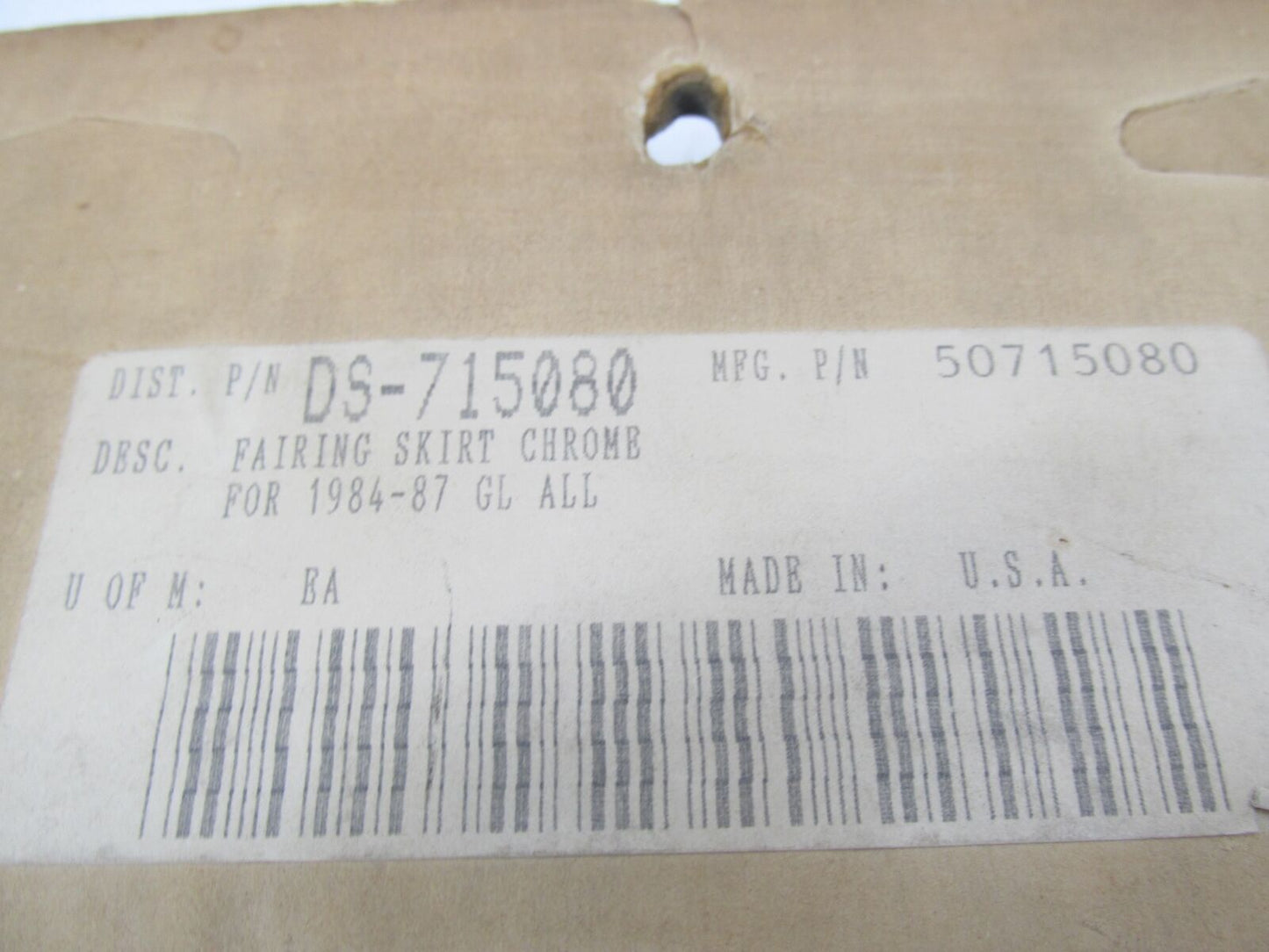 Drag Specialties 84-87 Goldwing GL Wingleader Chrome Fairing Skirt DS-715080