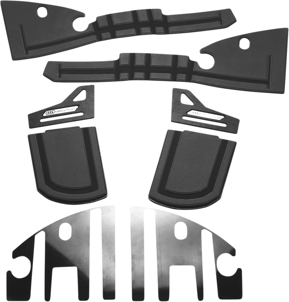 HARDSTREET Saddlebag Shelf Set Charcoal 1033SBSHINBB