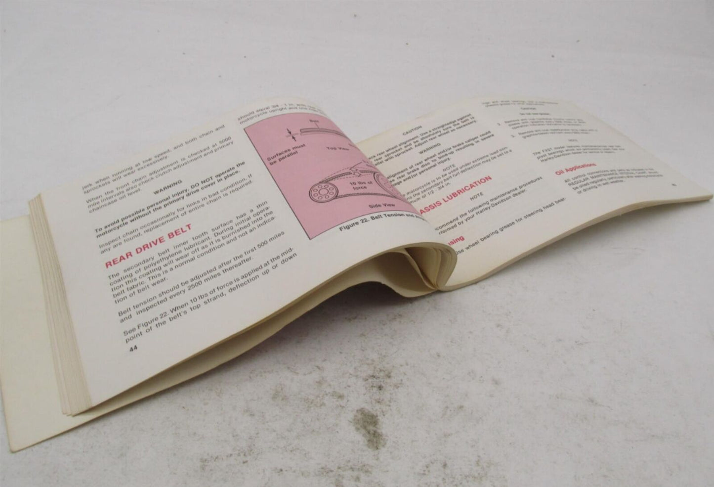 Harley-Davidson Official Factory 1986 5-Speed FXST Owner's Manual 99460-86