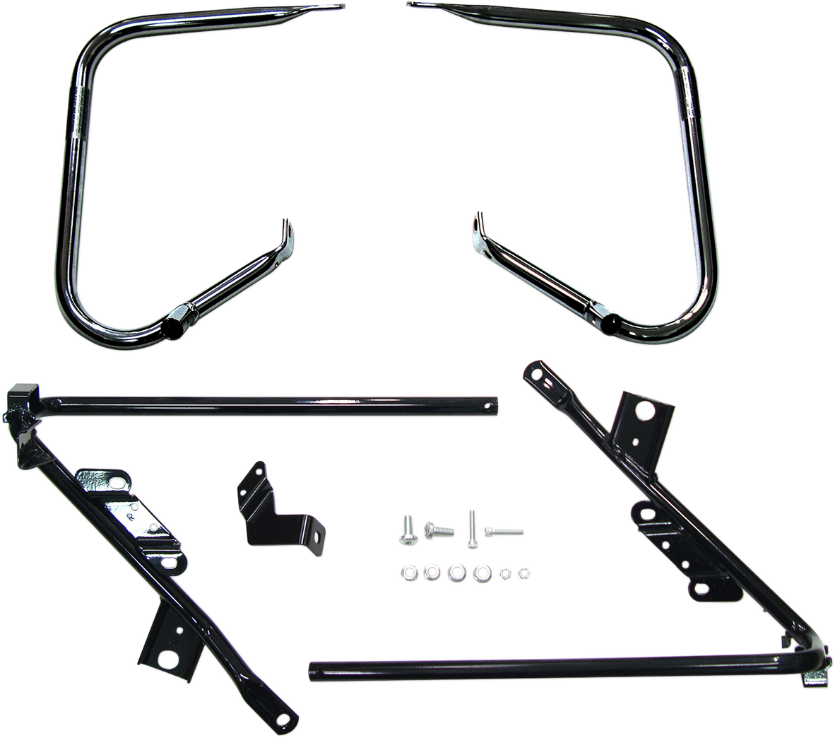 Drag Specialties Saddlebag Guards/Support Kits Black 3501-1425