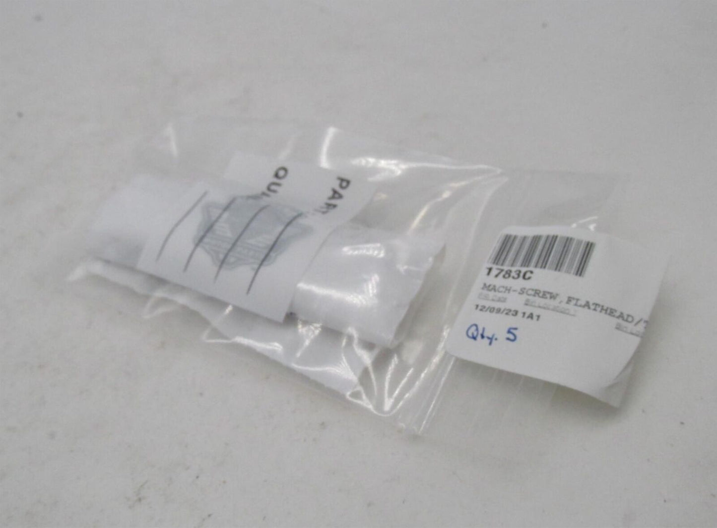 Lot of 5 Harley-Davidson Genuine NOS Flathead Screws 1783C