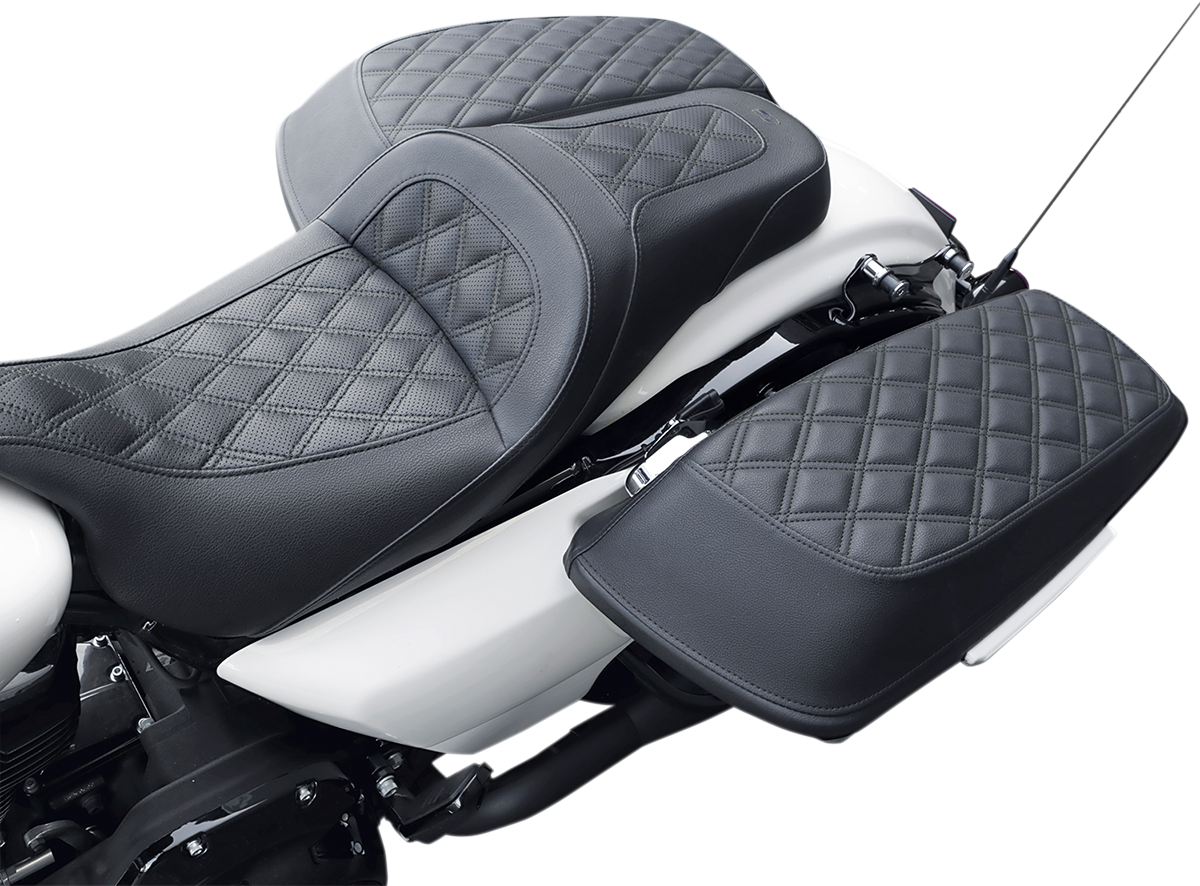 Saddlemen Saddlebag Lid Chaps Lattice Stitch L870-14-LS