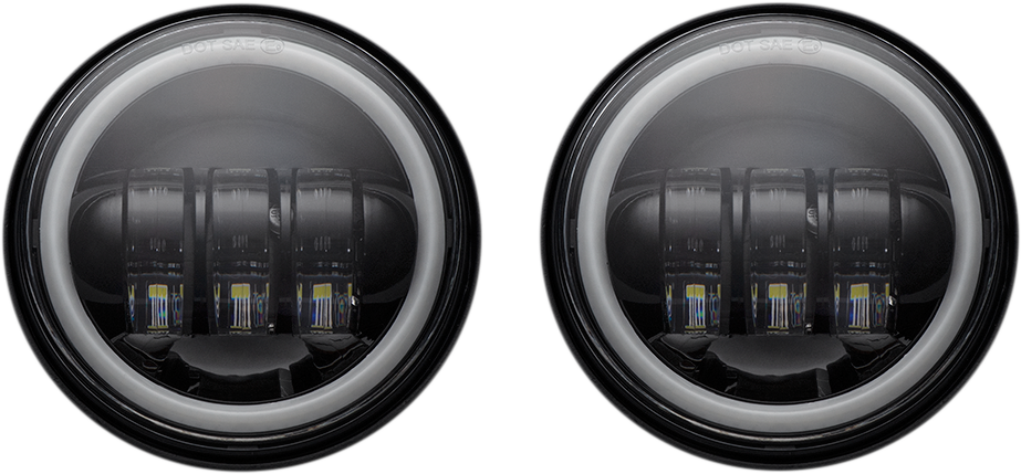 Custom Dynamics 4.5" Passing Lamps with Halo Black CD-45-B