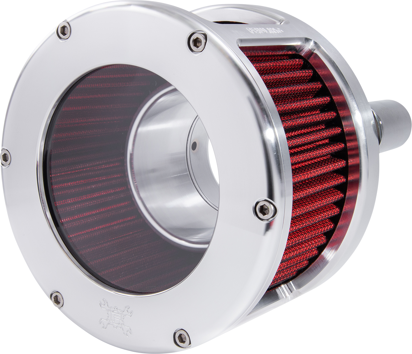 Feuling BA Race Series Air Cleaner Kit Raw - Clear Cover - Red 5422