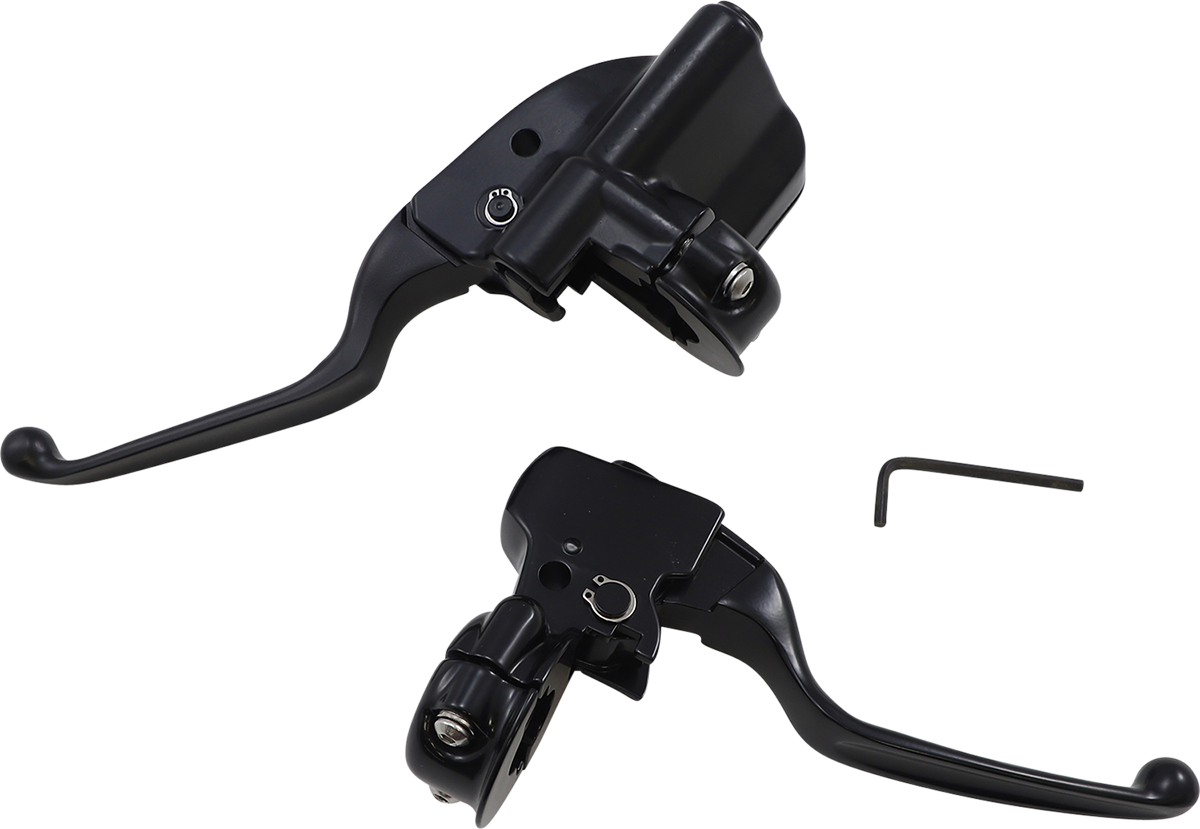 Drag Specialties Brake/Clutch Lever Assembly Matte Black 0610-2200