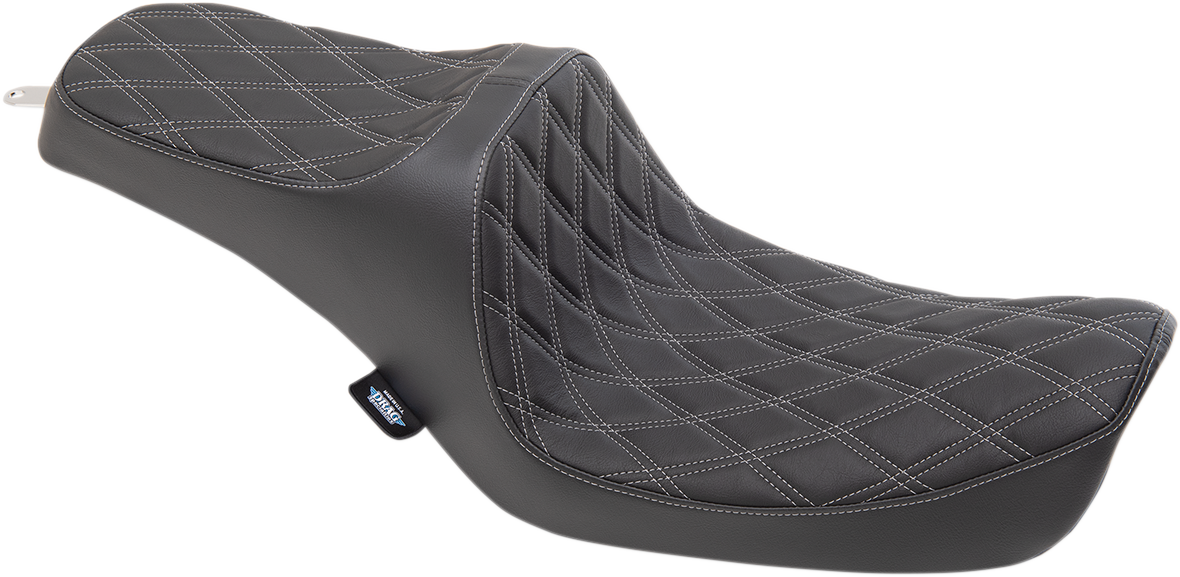 Drag Specialties Predator III Seats Black Silver 0803-0653