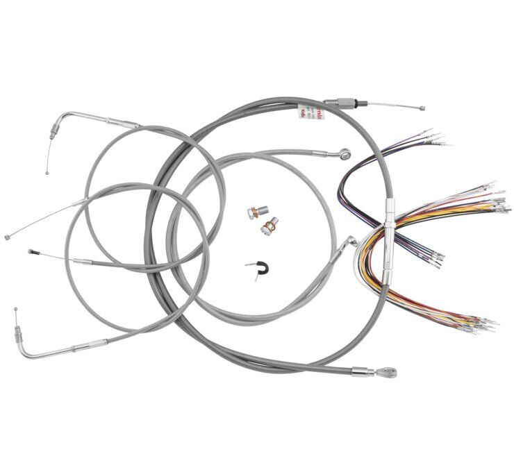 Burly Cable and Brake Line Kits 15in. Bagger Bars B30-1293