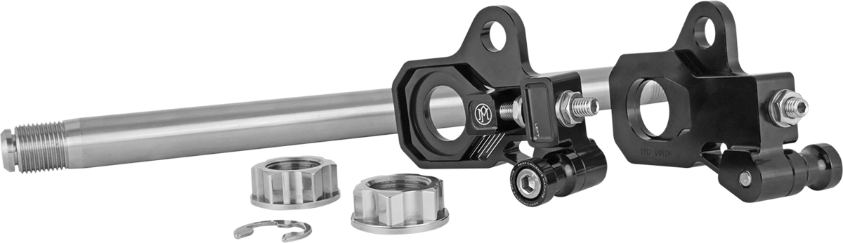 Performance Machine Axle Adjuster Kit Black 0117-0028M-B