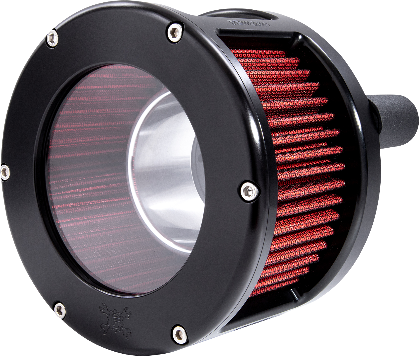Feuling BA Race Series Air Cleaner Kit Black - Clear Cover - Red 5424