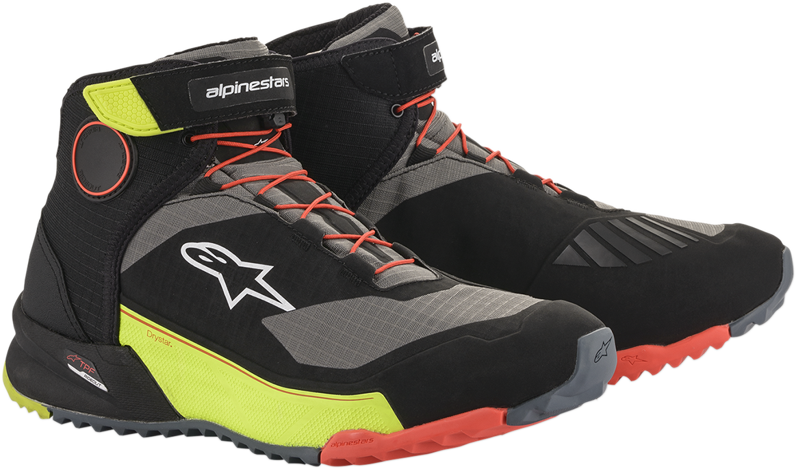 Alpinestars CR-X Drystar Riding Shoes Black/Yellow/Red 9.5 261182015389.50