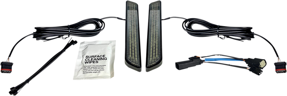 Custom Dynamics LED Front Fork Lightz Smoke - Black CD-FORK-SS6-SB