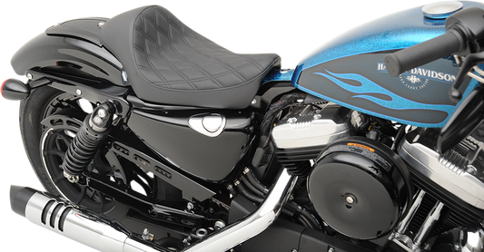 Drag Specialties Cafe Style Solo Seat Double Diamond Stitch 0804-0674
