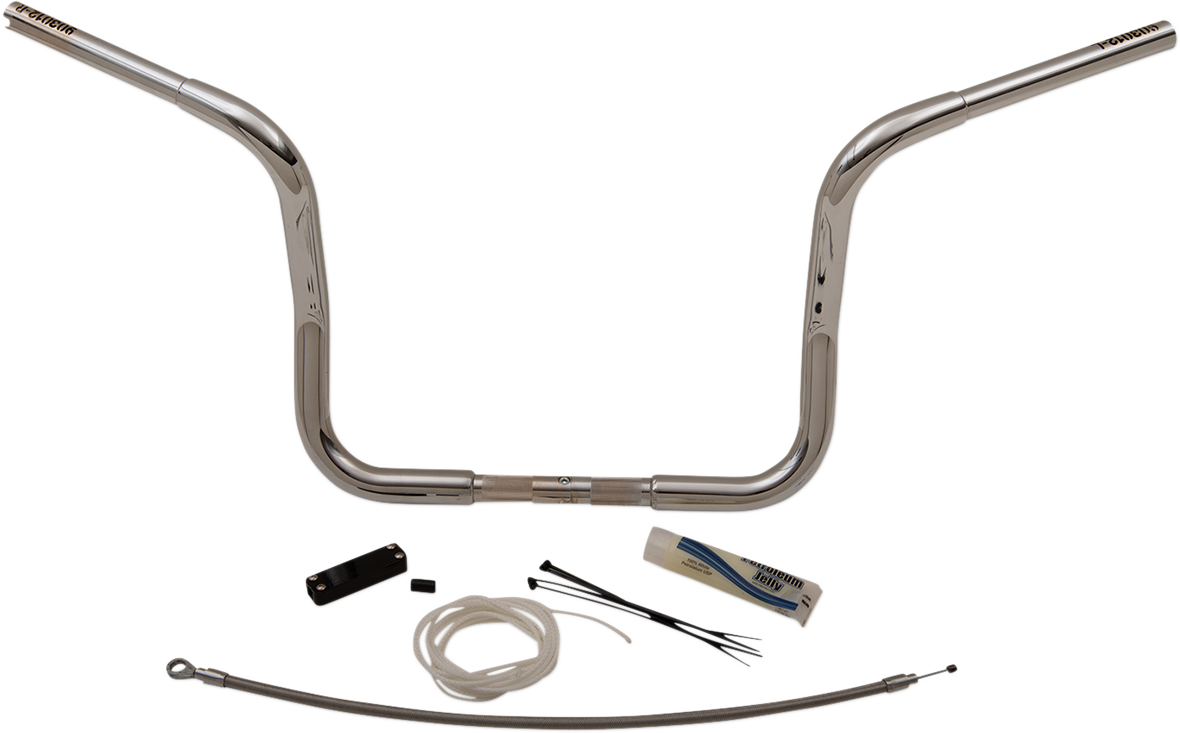 Fat Baggers, Inc. 1 1/4" EZ Install Round Top Handlebar Kits 12" Chrome 909412