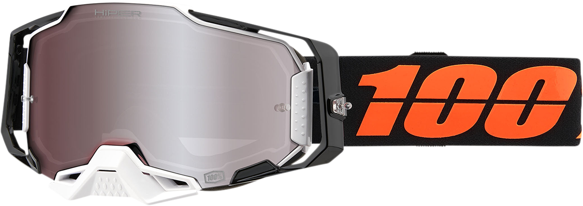 100% Armega Goggles Blacktail - HiPER Silver Mirror 50721-404-02
