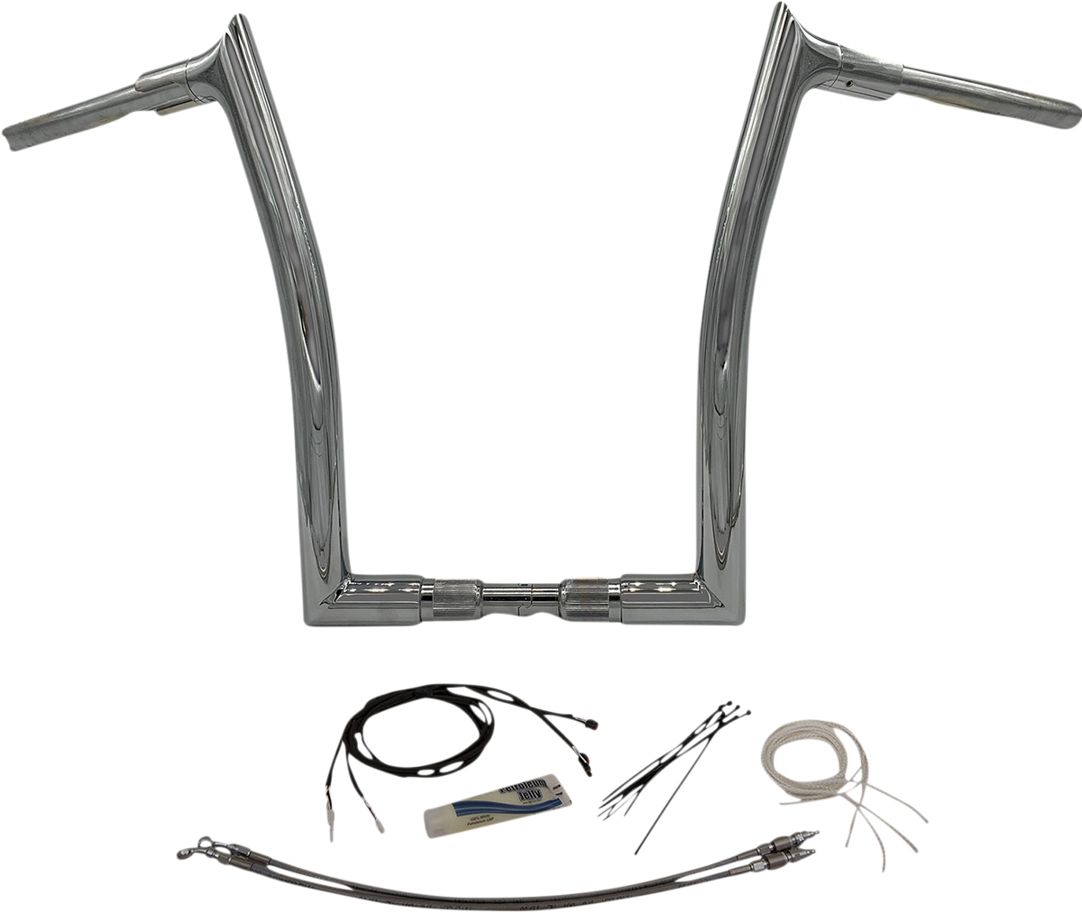 Fat Baggers, Inc. 1-1/2" EZ Install Pointed Top Handlebar Kit 16" Chrome 809616