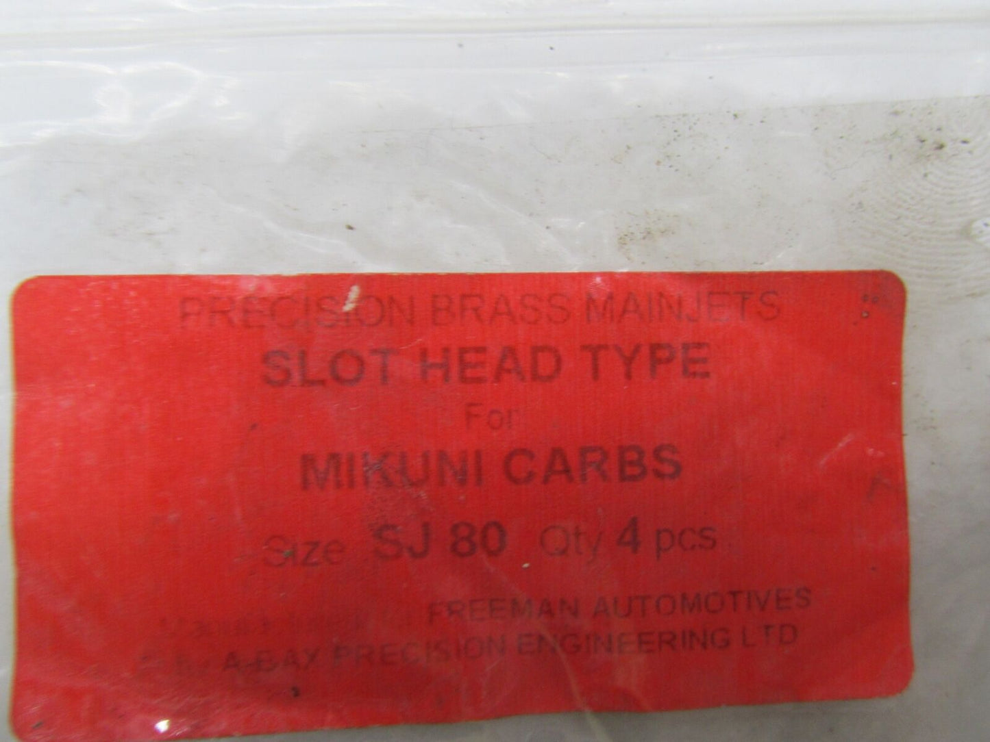 Lot of 3 EBC Mikuni Carburetor Carb Slot Head Jets SJ 80