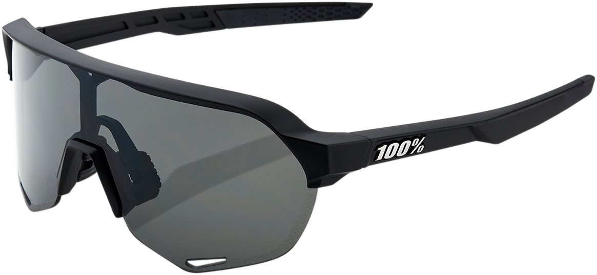100% S2 Performance Sunglasses Black - Smoke 6100310202