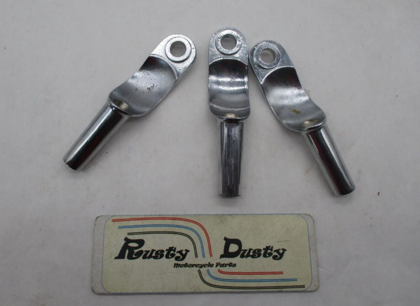 Lot of 3 Harley Davidson Turn Signal Relocation Chrome Brackets