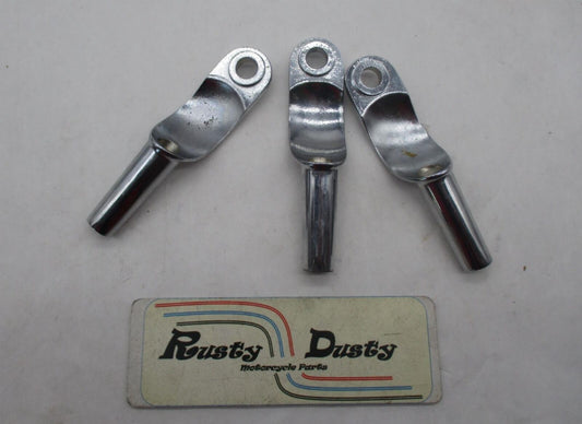 Lot of 3 Harley Davidson Turn Signal Relocation Chrome Brackets