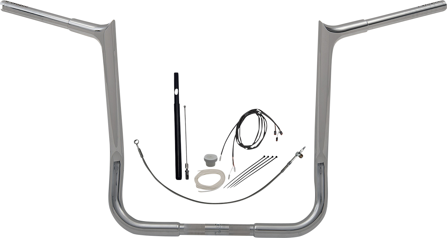 Fat Baggers, Inc. 1-1/4" EZ Install Pointed Top Handlebar Kit 16" Chrome 919016