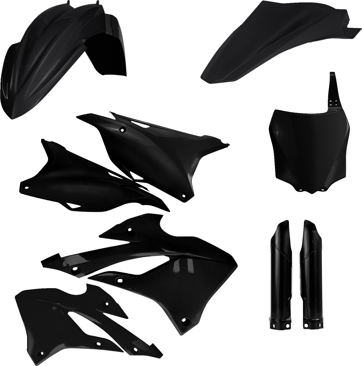 Acerbis Full Body Replacement Plastic Kit Black 2936130001