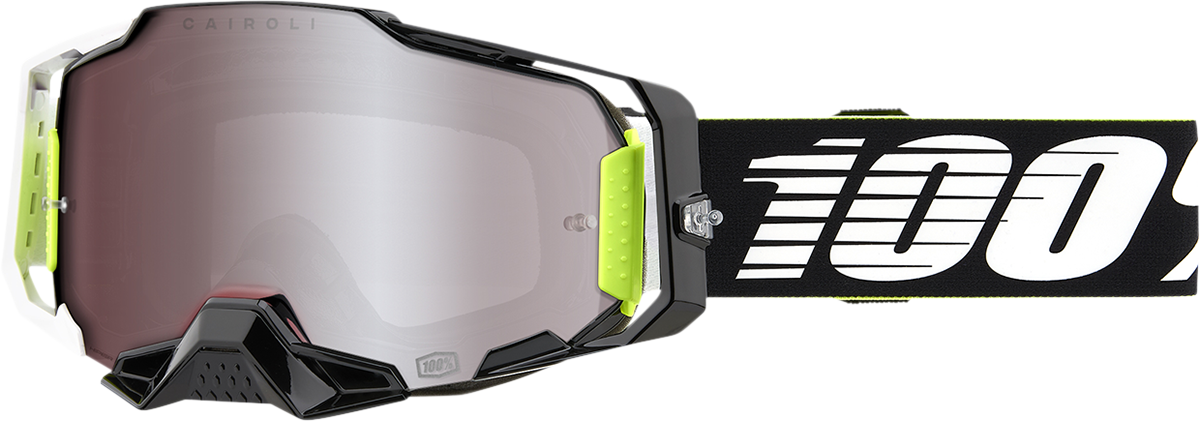 100% Armega Goggles RACR - HiPER Silver Mirror 50721-404-04