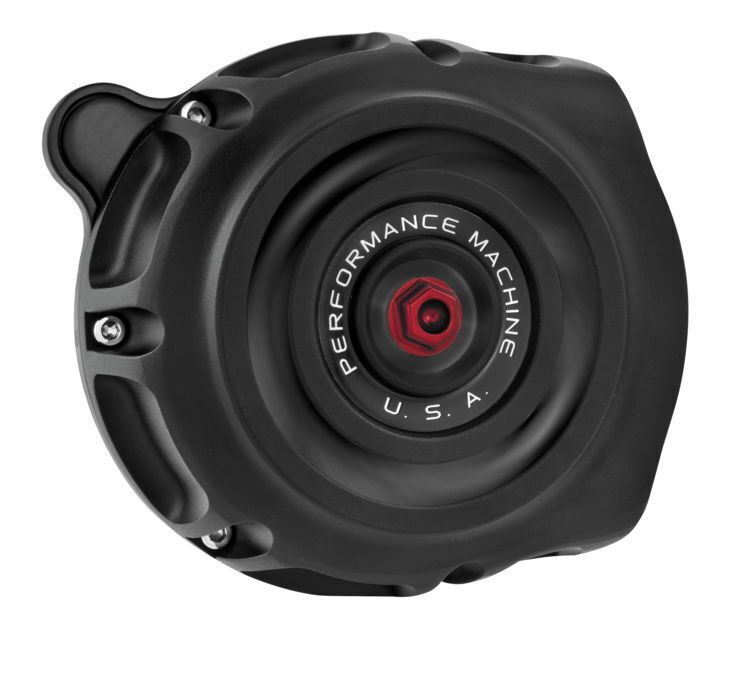 Performance Machine Vintage Air Cleaners Black 0206-2132-SMB