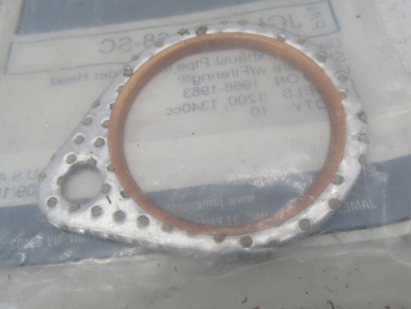 (1) Harley James Gaskets Exhaust Pipe to Cylinder Head Gasket JGI-65834-68-SC