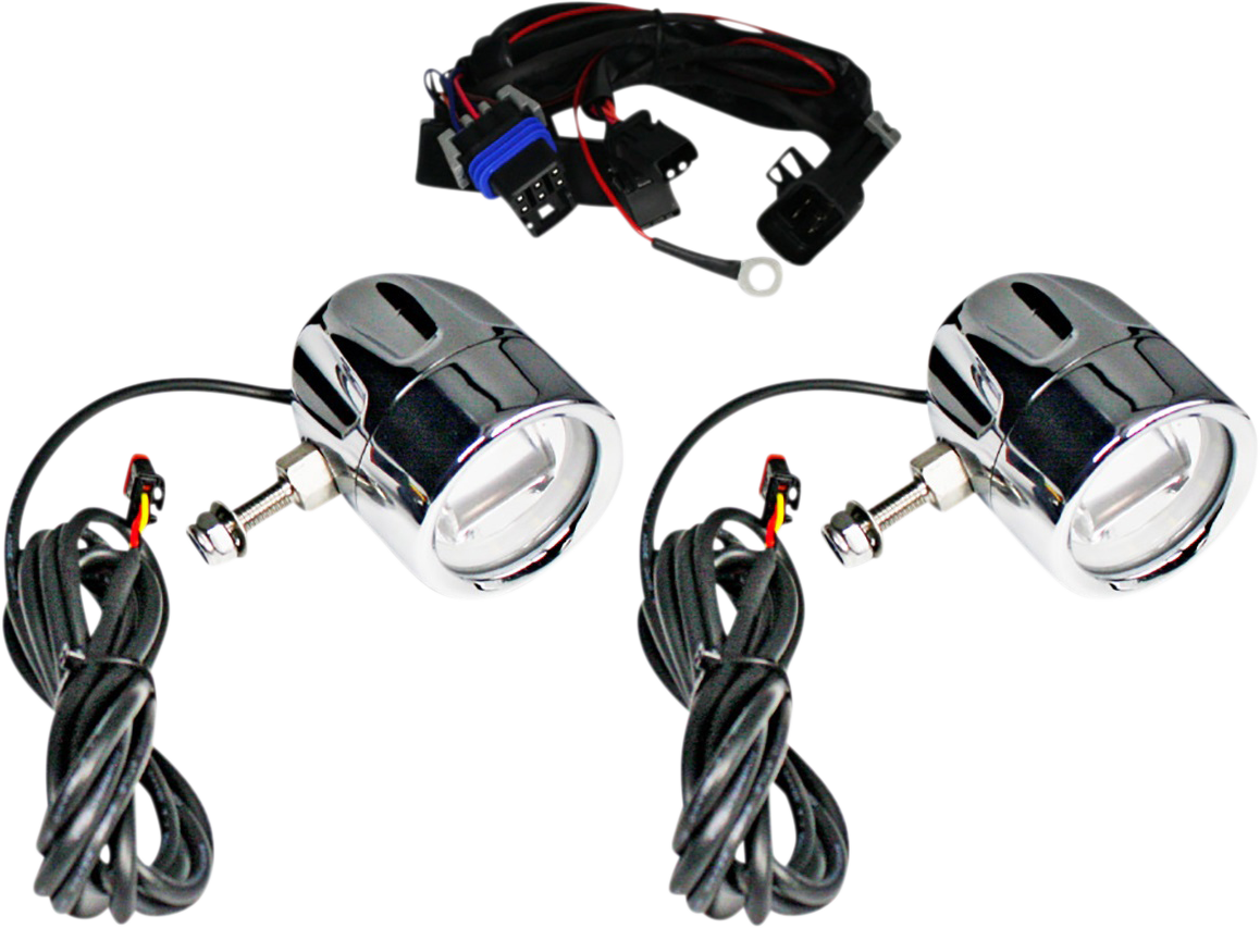 Custom Dynamics ProBEAM LED Halo Fog Lamps Chrome PB-FOG-CHAL-C