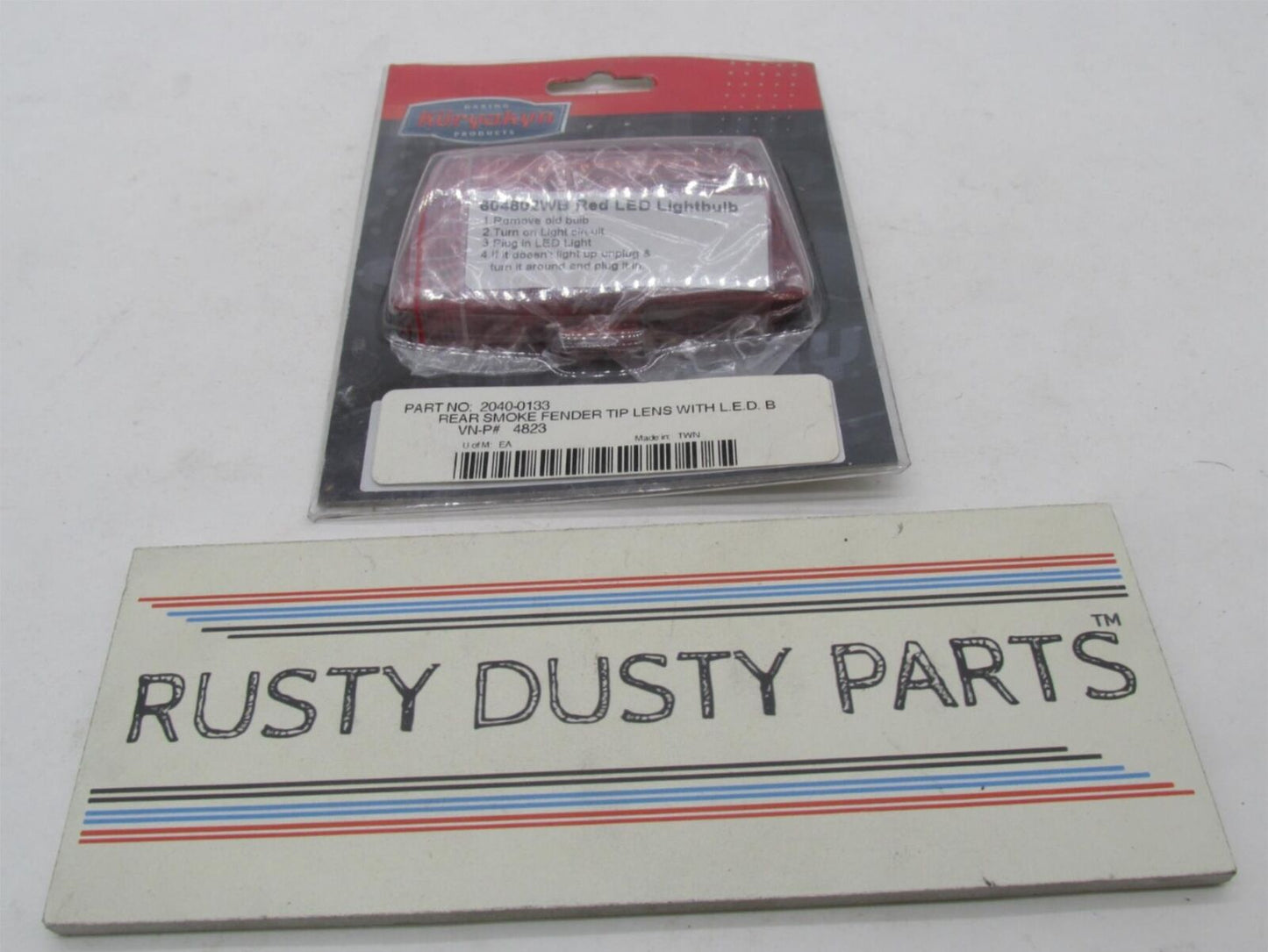 Harley Davidson Genuine Red Rear Fender Tip Market Light Lens