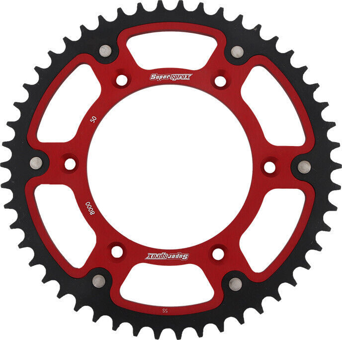 Supersprox Rear Stealth Sprocket 50T Red RST-8000-50-RED