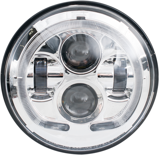 Rivco Products 7" LED Headlight Chrome LED-130C