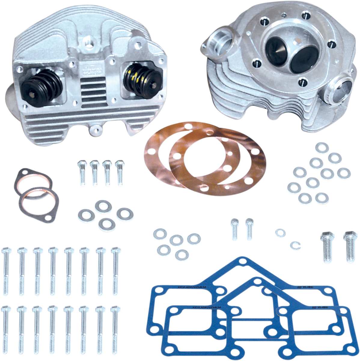 S & S Cycle Super Stock Cylinder Heads (Rubber Band Intake) 90-1498