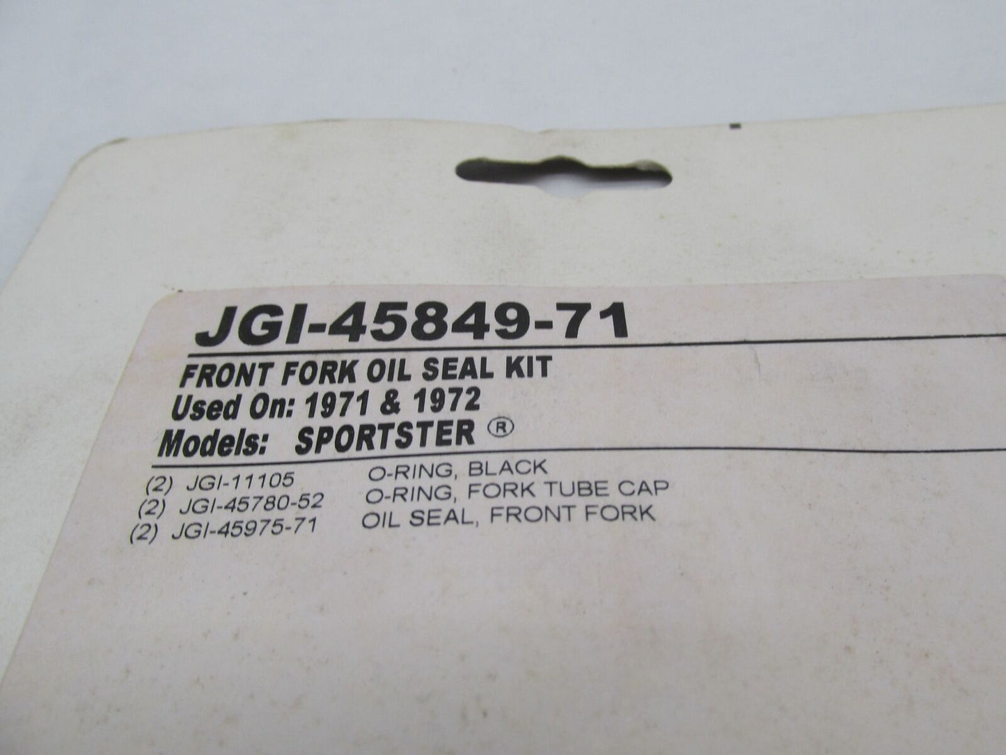 Harley James Gaskets 1971 & 72 Sportster Front Fork Oil Seal Kit JGI-45849-71