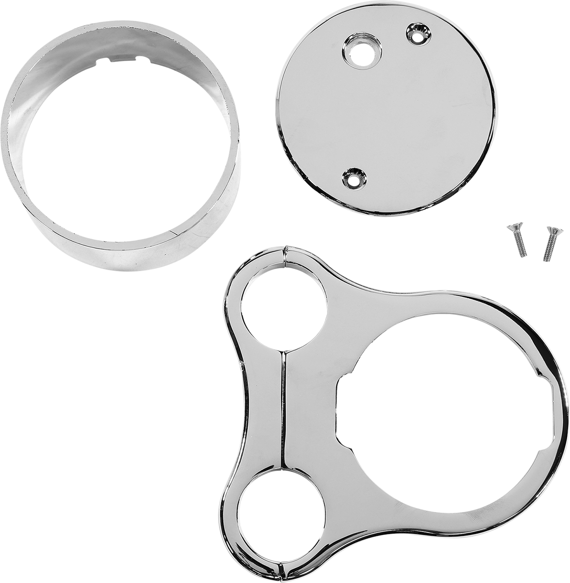 Drag Specialties 1.5" T-Bar Gauge Mount Chrome For OEM Gauge 2210-0561