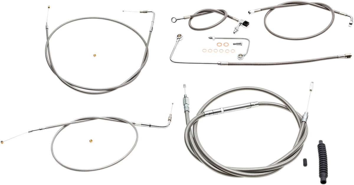 LA Choppers Standard Handlebar Cable/Brake Line Kit LA-8151KT-19