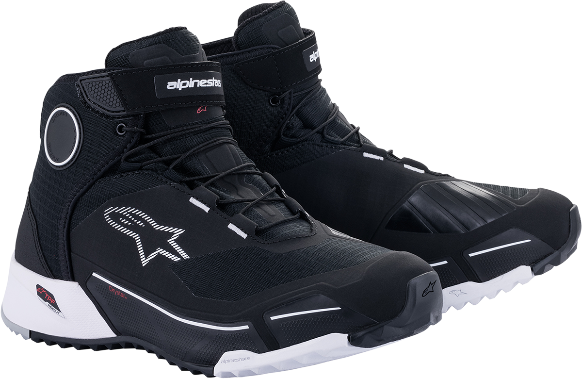 Alpinestars CR-X Drystar Riding Shoes Black/White 10.5 2611820111