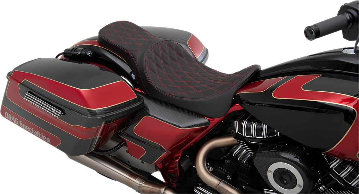 Drag Specialties Predator 2-Up Seats with Forward Positioning 0801-1267