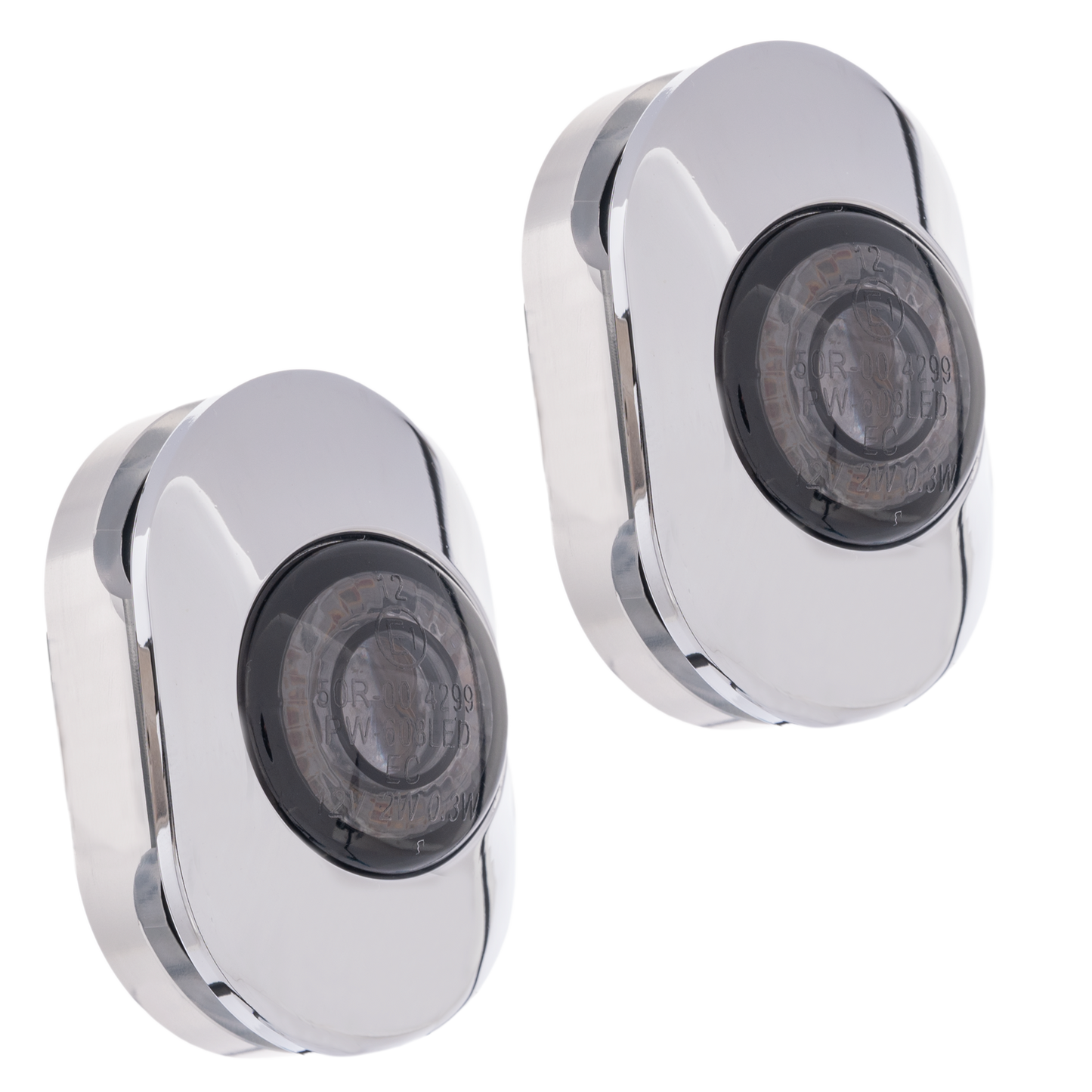 KODLIN USA 3in1 Sleek Turn Signals Chrome K68496