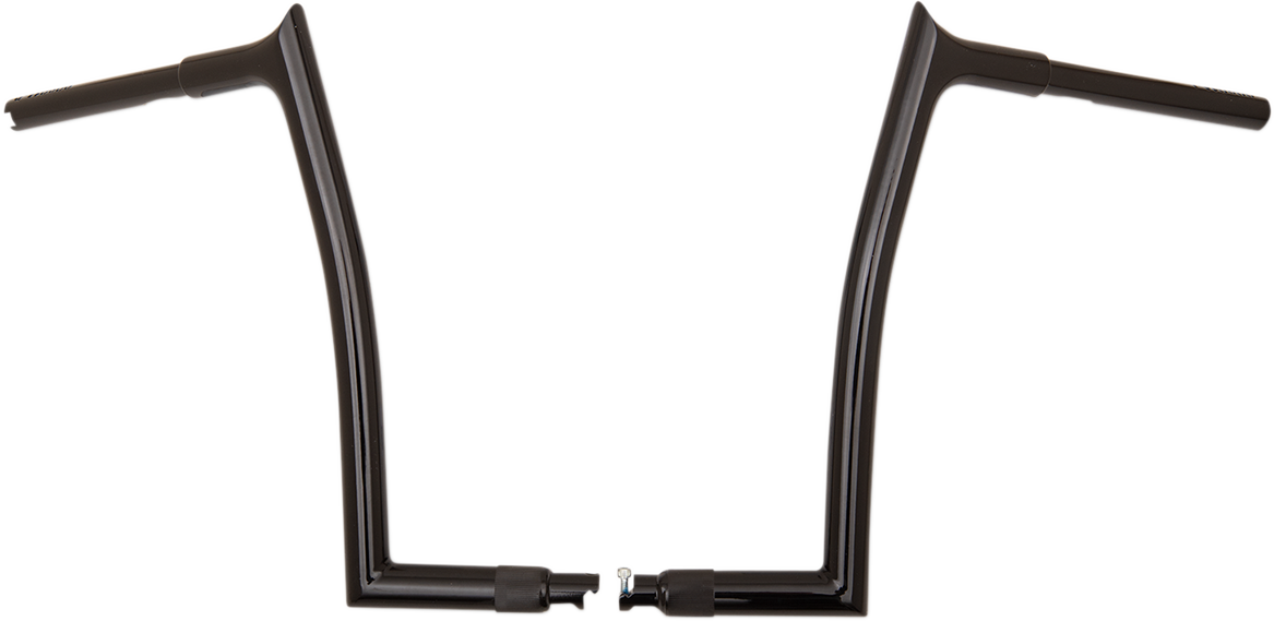 Fat Baggers, Inc. 1 1/4" EZ Install Pointed Top Handlebars 14" Black 908014-B