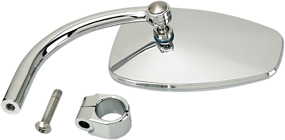 BILTWELL Utility Mirrors 7/8" Chrome Teardrop Retro 6504-578-531