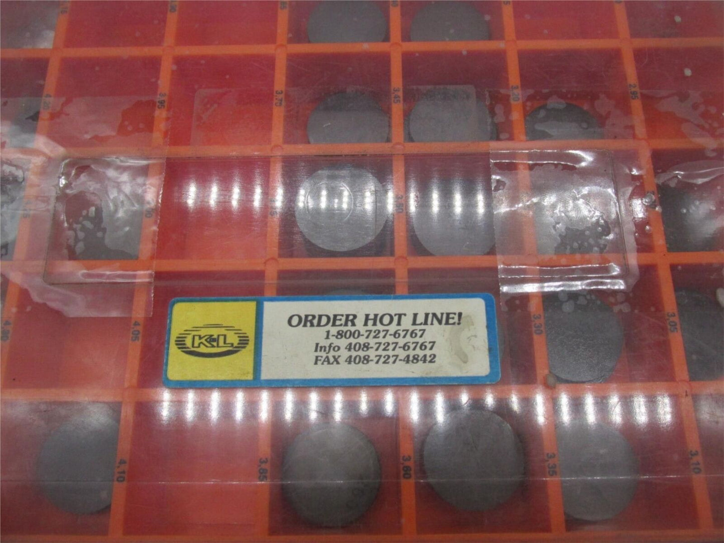 Large Mixed lot of K&L Motorcycle Valve Shims Kit