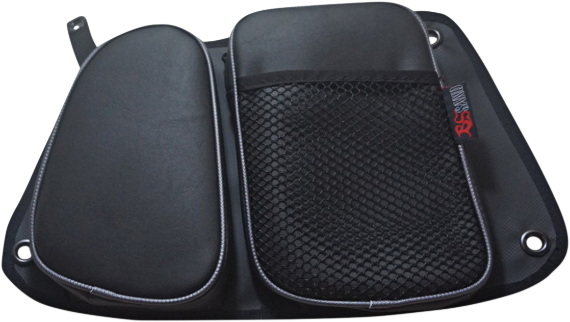 BS SANDS Door Bags Black Gray Rear RZRDBRRGY