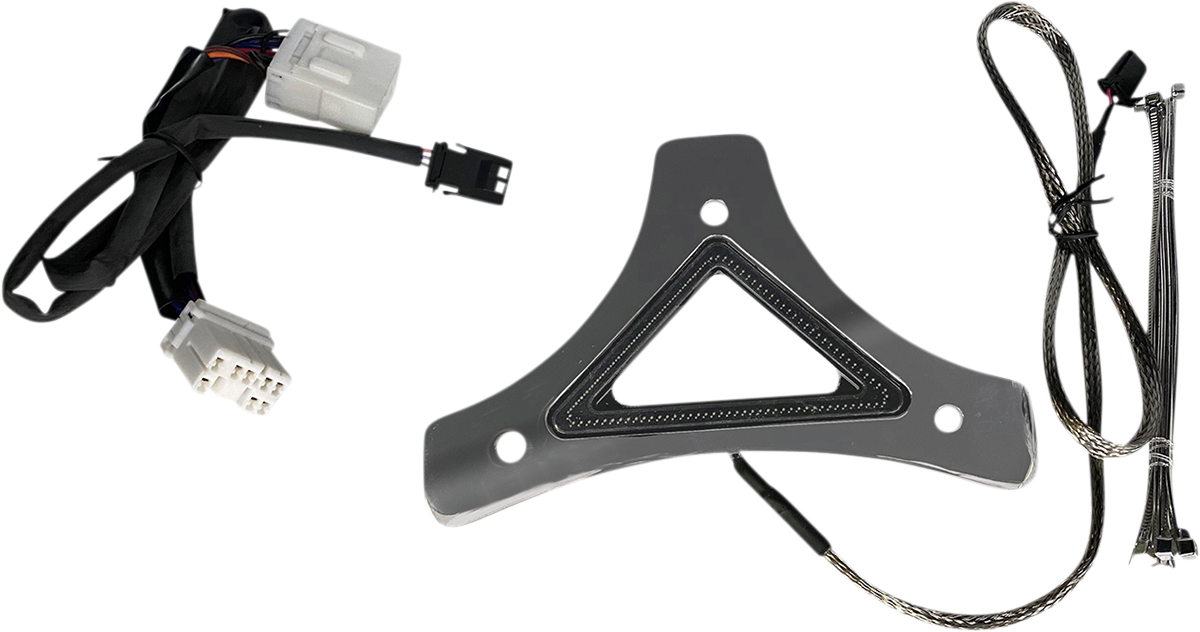 Custom Dynamics Dual Intensity Run & Brake LED Backrest Light Chrome CD-BR-HD-C